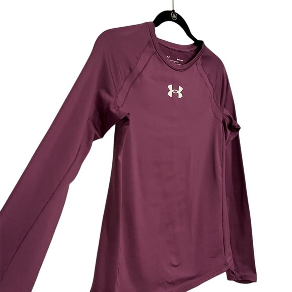 Women’s Under Armour Burgundy Heat Gear Long Sleeve Half Zip Heat Gear Size: SM - Picture 4 of 4